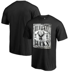 NBA - Milwaukee Bucks Black Court Vision T-Shirt