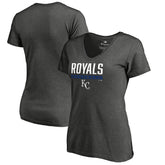Kansas City Royals Women's Win Stripe V-Neck T-Shirt Near Me