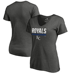 Kansas City Royals Women's Win Stripe V-Neck T-Shirt Near Me