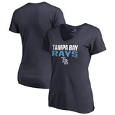 Tampa Bay Rays Women's Fade Out V-Neck T-Shirt Near Me