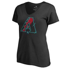 Arizona Diamondbacks Women's X-Ray V-Neck T-Shirt Sale