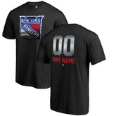 New York Rangers Personalized Midnight Mascot T-Shirt Black