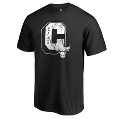 NBA - Chicago Bulls Letterman T-Shirt - Black