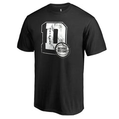 NBA - Detroit Pistons Letterman T-Shirt - Black