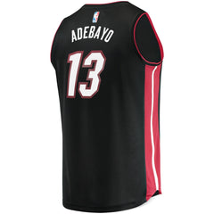 Fanatics - Bam Adebayo Miami Heat Fast Break Replica Player Jersey - Icon Edition - Black