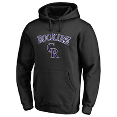 Colorado Rockies Team Lockup Fitted Pullover Hoodie Clearance