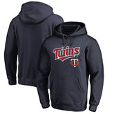 Minnesota Twins Team Lockup Fitted Pullover Hoodie Clearance