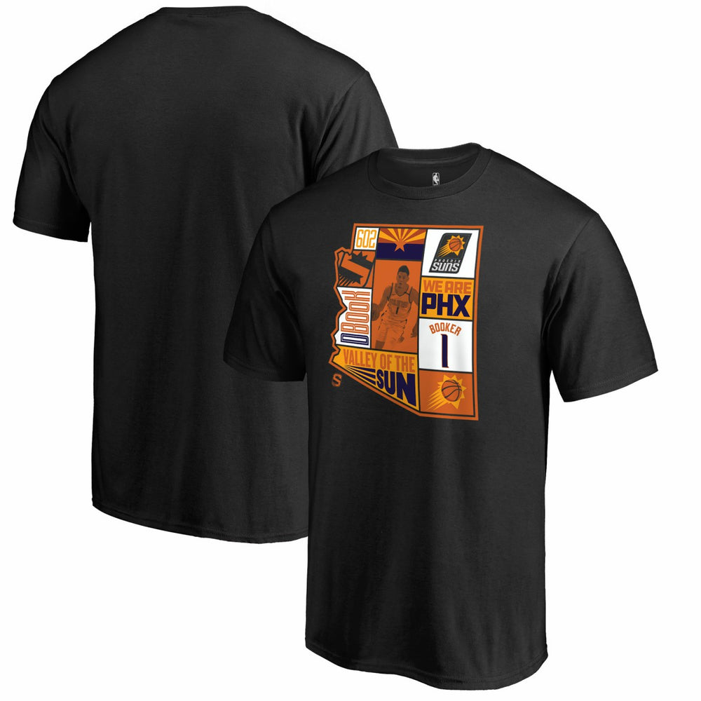 NBA - Devin Booker Phoenix Suns Player State T-Shirt - Black