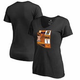 NBA - Devin Booker Phoenix Suns Women's Player State V-Neck T-Shirt - Black