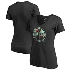 Edmonton Oilers - Women's Lovely V-Neck T-Shirt Black