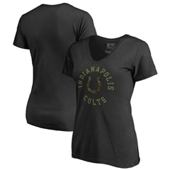 Indianapolis Colts Women's Camo Collection Liberty V-Neck T-Shirt Black - NFL