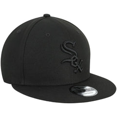 Chicago White Sox New Era Black on Black 9FIFTY Team Snapback Adjustable Hat discount