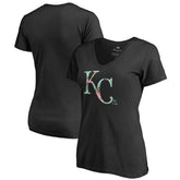 Kansas City Royals Women's Lovely V-Neck T-Shirt Clearance