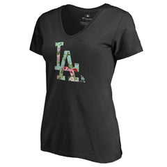Los Angeles Dodgers Women's Lovely V-Neck T-Shirt discount