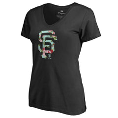 San Francisco Giants Women's Lovely V-Neck T-Shirt Lifestyle