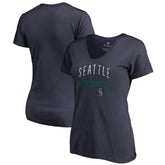 Seattle Mariners Women's Graceful V-Neck T-Shirt Lifestyle
