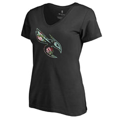 NBA - Charlotte Hornets Lovely V-Neck T-Shirt - Black