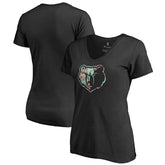 NBA - Memphis Grizzlies Women's Lovely V-Neck T-Shirt - Black