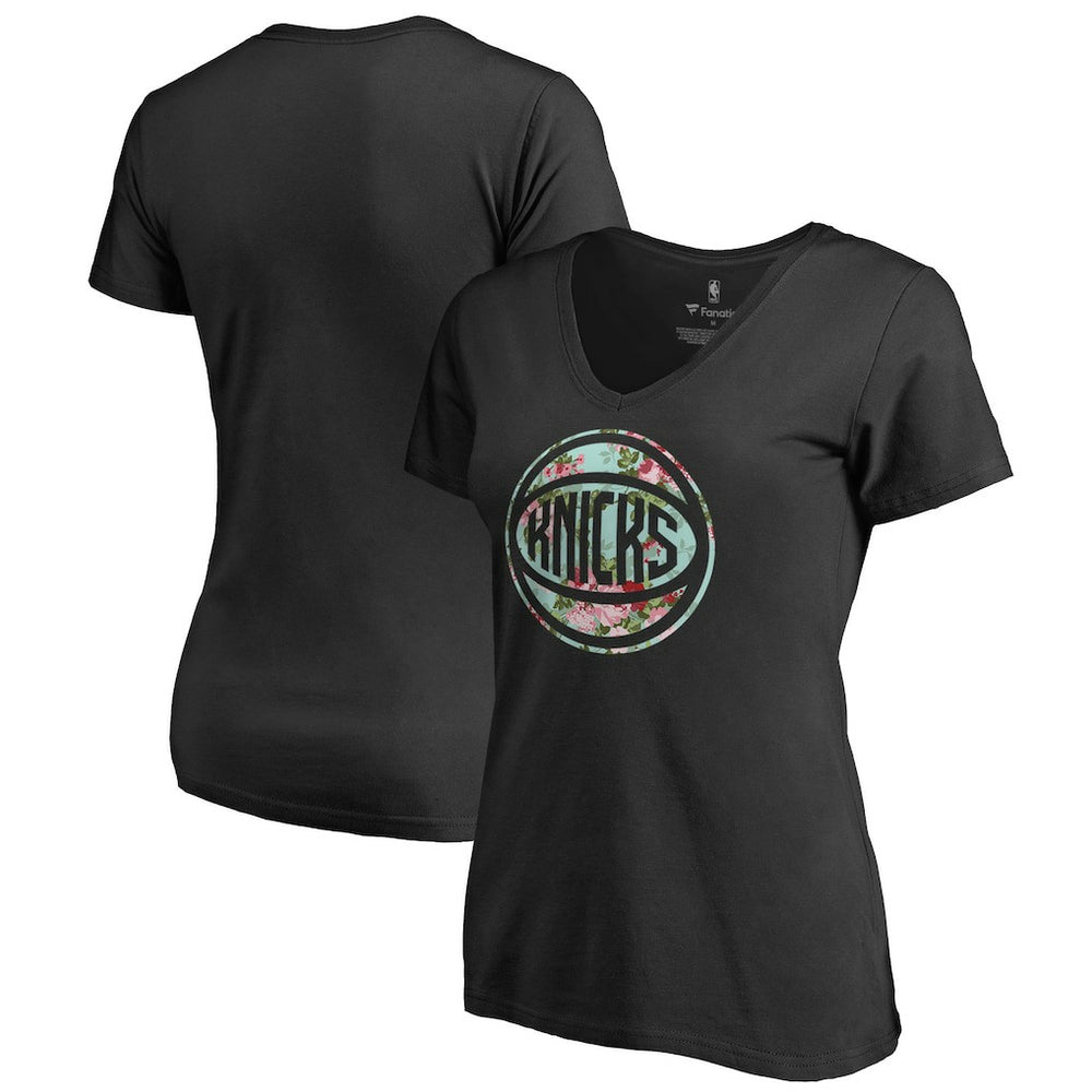 NBA - New York Knicks Lovely V-Neck T-Shirt - Black