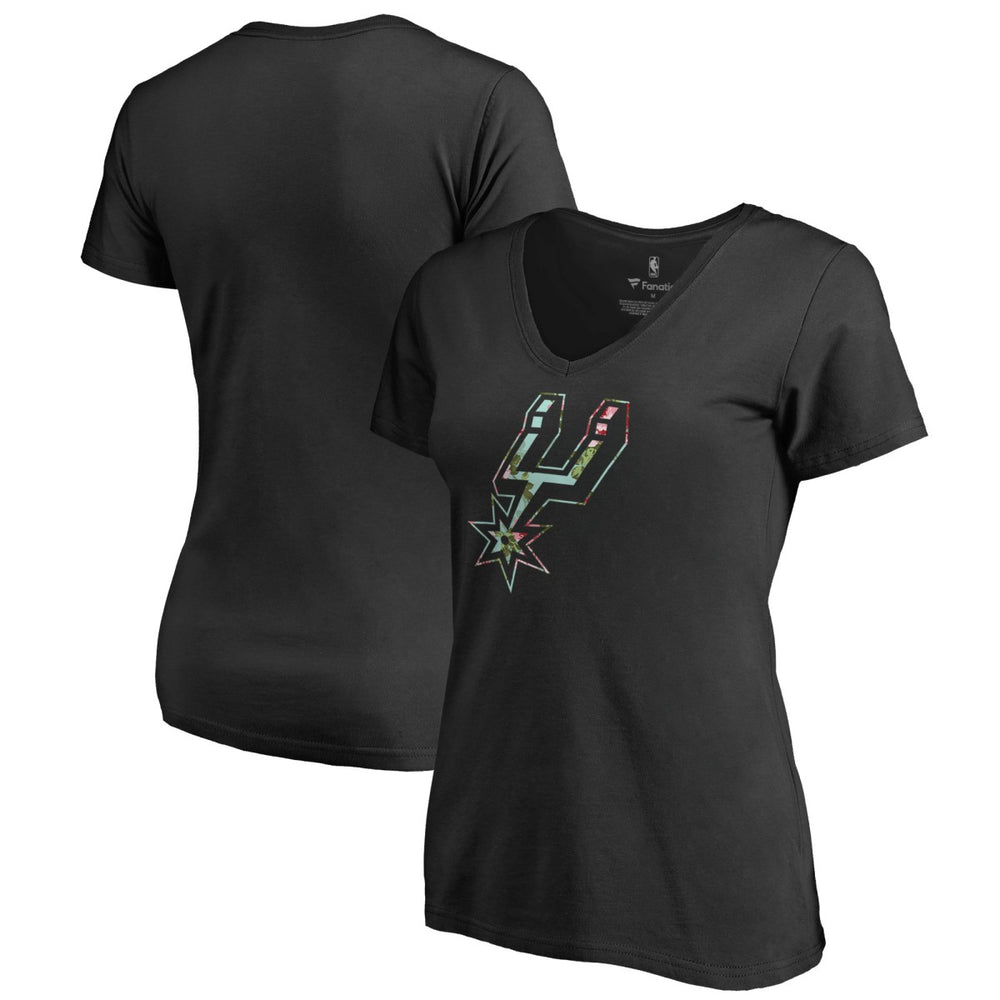 NBA - San Antonio Spurs Lovely V-Neck T-Shirt - Black