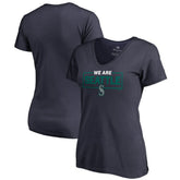 Seattle Mariners Women's We Are Icon V-Neck T-Shirt discount