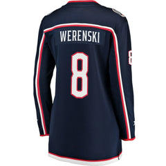 Zach Werenski Columbus Blue Jackets - Fanatics Women's Breakaway Jersey Navy