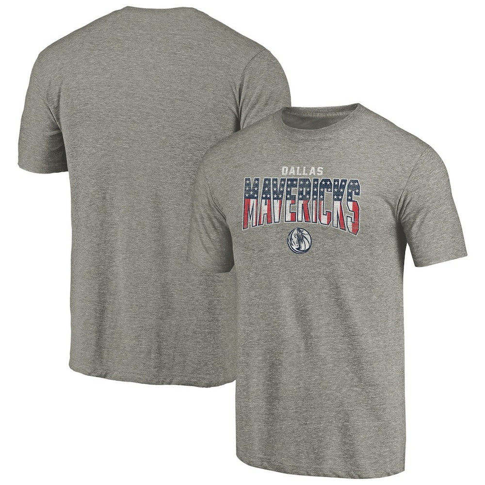 NBA - Dallas Mavericks Freedom Tri-Blend T-Shirt - Gray