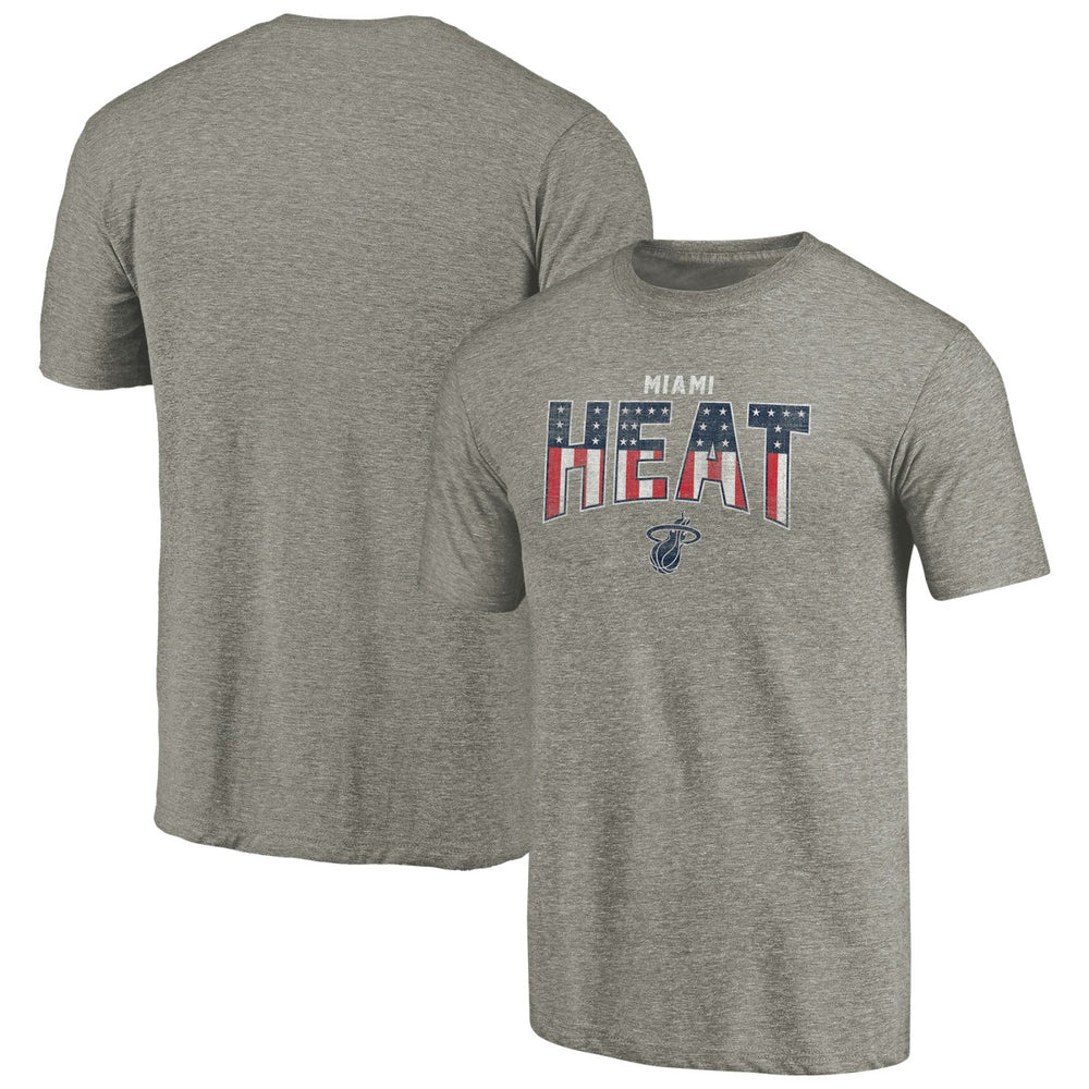 NBA - Miami Heat Freedom Tri-Blend T-Shirt - Gray