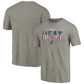 NBA - Miami Heat Freedom Tri-Blend T-Shirt - Gray