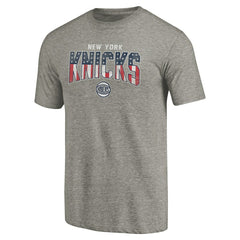 NBA - New York Knicks Freedom Tri-Blend T-Shirt - Gray