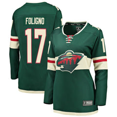 Marcus Foligno Minnesota Wild - Fanatics Women's Breakaway Player Jersey Green