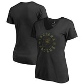 NBA - Indiana Pacers Women's Liberty V-Neck T-Shirt - Black