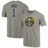 NBA - Denver Nuggets Greatest Dad Tri-Blend T-Shirt - Gray
