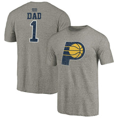 NBA - Indiana Pacers Greatest Dad Tri-Blend T-Shirt - Gray