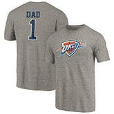 NBA - Oklahoma City Thunder Greatest Dad Tri-Blend T-Shirt - Gray