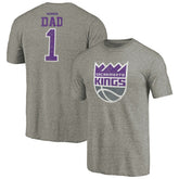 NBA - Sacramento Kings Greatest Dad Tri-Blend T-Shirt - Gray