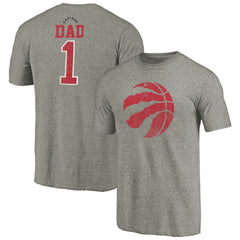 NBA - Toronto Raptors Greatest Dad Tri-Blend T-Shirt - Gray