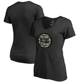 NBA - Detroit Pistons Women's Cloak Camo V-Neck T-Shirt - Black