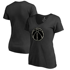 NBA - Washington Wizards Women's Cloak Camo V-Neck T-Shirt - Black