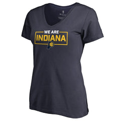 NBA - Indiana Pacers Women's We Are Iconic Collection V-Neck T-Shirt - Navy