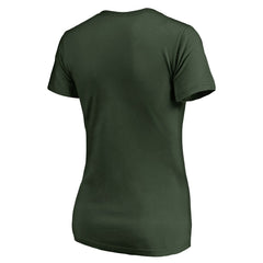 NBA - Milwaukee Bucks Women's We Are Iconic Collection V-Neck T-Shirt - Green