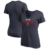 NBA - Washington Wizards Women's We Are Iconic Collection V-Neck T-Shirt - Navy