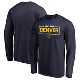 NBA - Denver Nuggets We Are Iconic Collection Long Sleeve T-Shirt - Navy