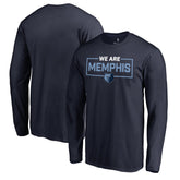 NBA - Memphis Grizzlies We Are Iconic Collection Long Sleeve T-Shirt - Navy