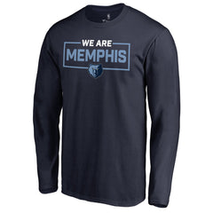 NBA - Memphis Grizzlies We Are Iconic Collection Long Sleeve T-Shirt - Navy