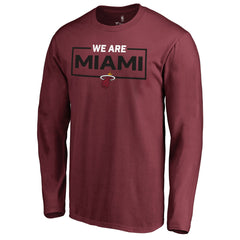 NBA - Miami Heat We Are Iconic Collection Long Sleeve T-Shirt - Red