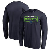 NBA - Minnesota Timberwolves We Are Iconic Collection Long Sleeve T-Shirt - Navy