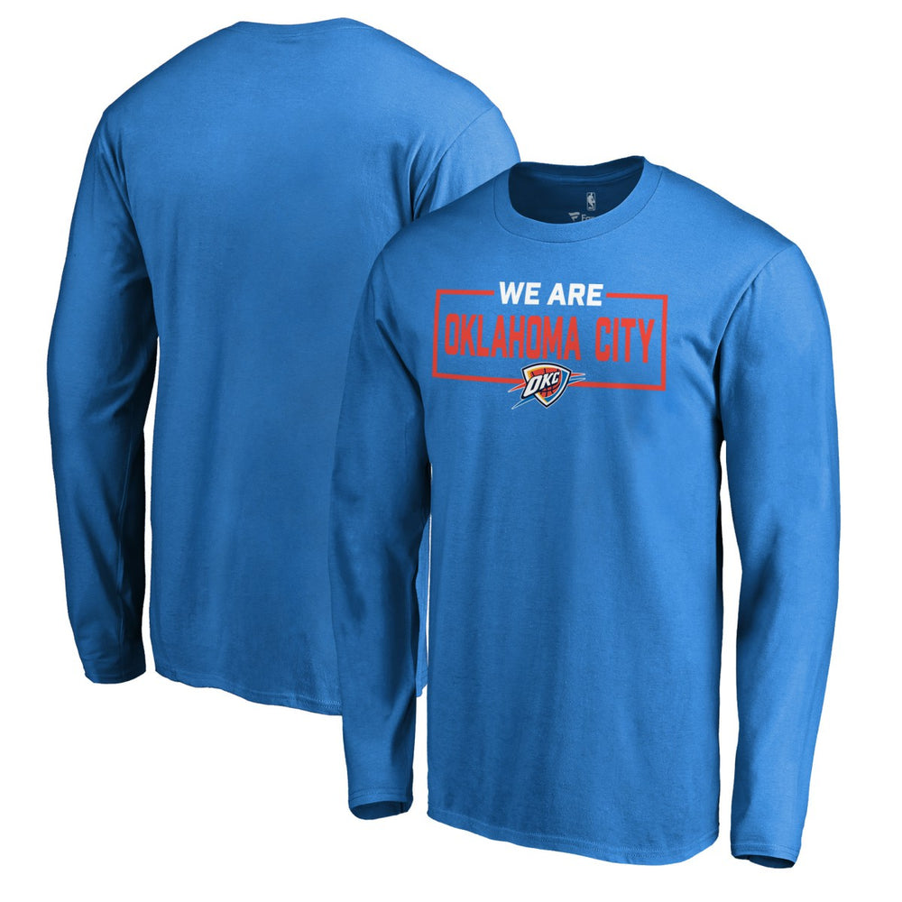 NBA - Oklahoma City Thunder We Are Iconic Collection Long Sleeve T-Shirt - Blue