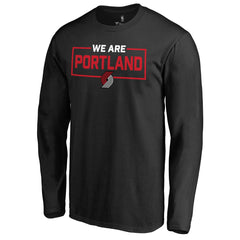 NBA - Portland Trail Blazers We Are Iconic Collection Long Sleeve T-Shirt - Black