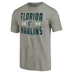 Florida Marlins Cooperstown Collection Vintage Antique Stack Tri-Blend T-Shirt for sale